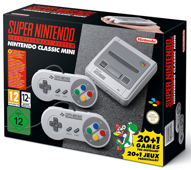 Nintendo Classic Mini Super Famicom Official AC Adapter box art for Super Famicom